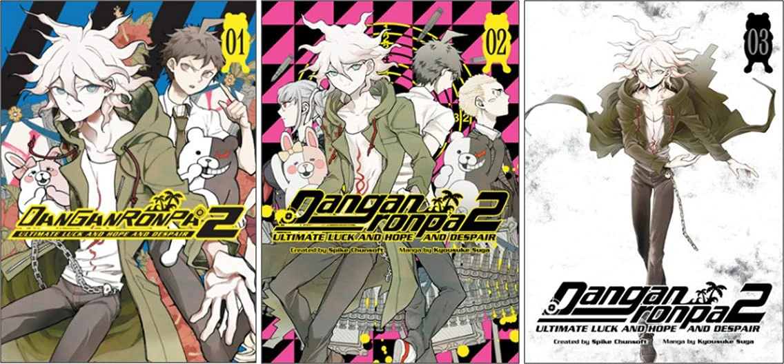 Danganronpa 2  Manga Set 1, 2 and 3