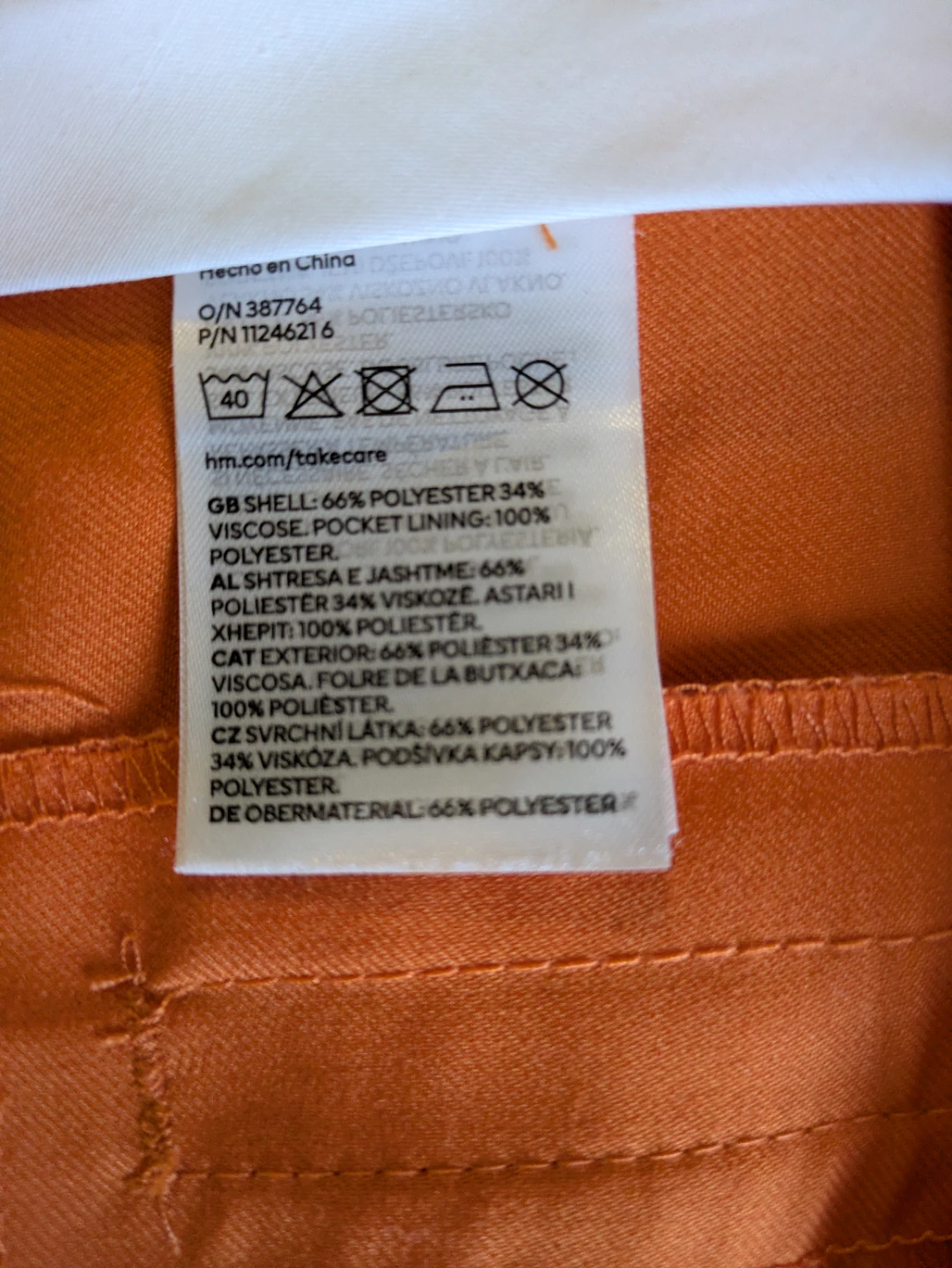 H&M Orange Pants - photo 5