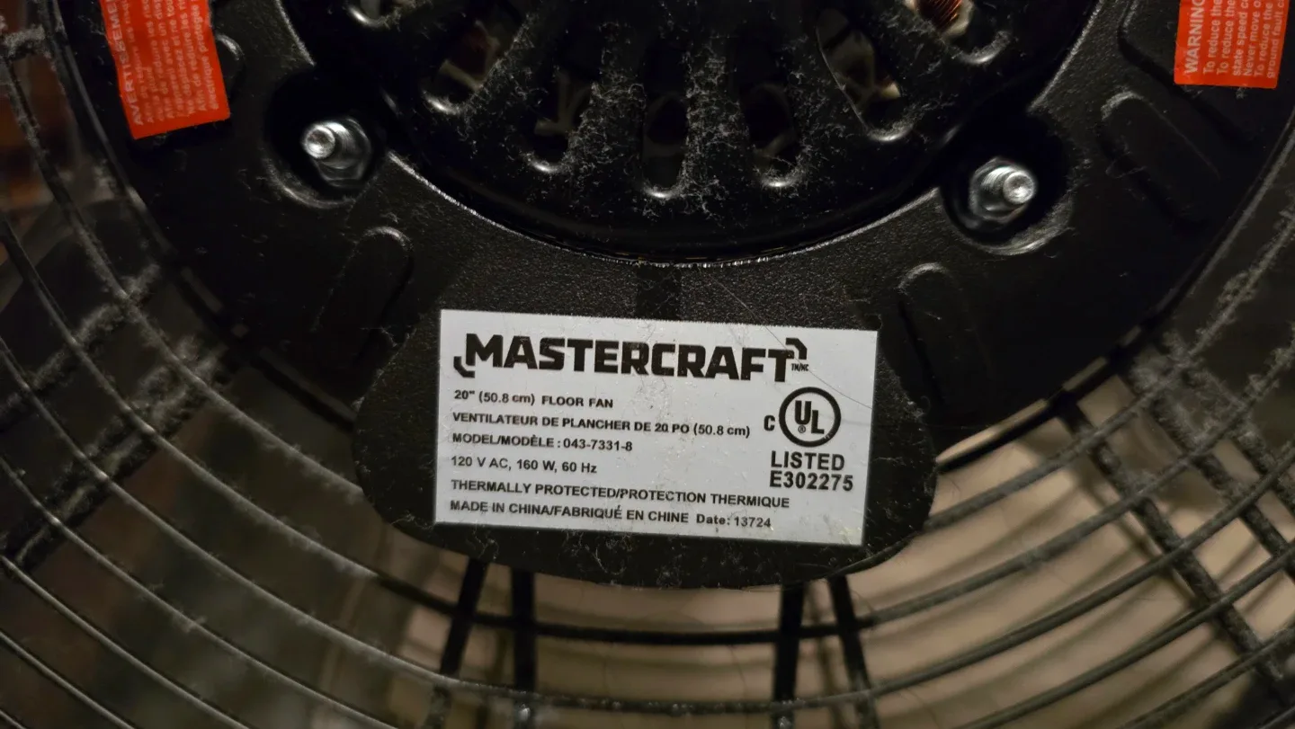 Mastercraft 20" Floor Fan URGENT!!! - photo 2