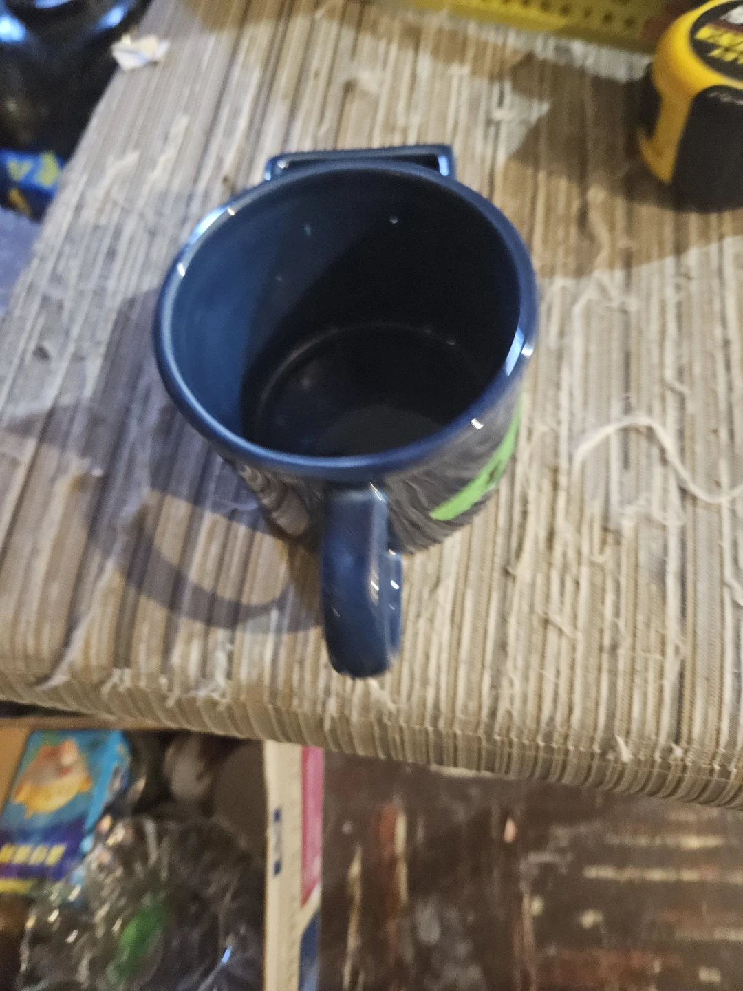 Navy Blue "Dip Dip Hurray!" Mug with Snack Holder - photo 5