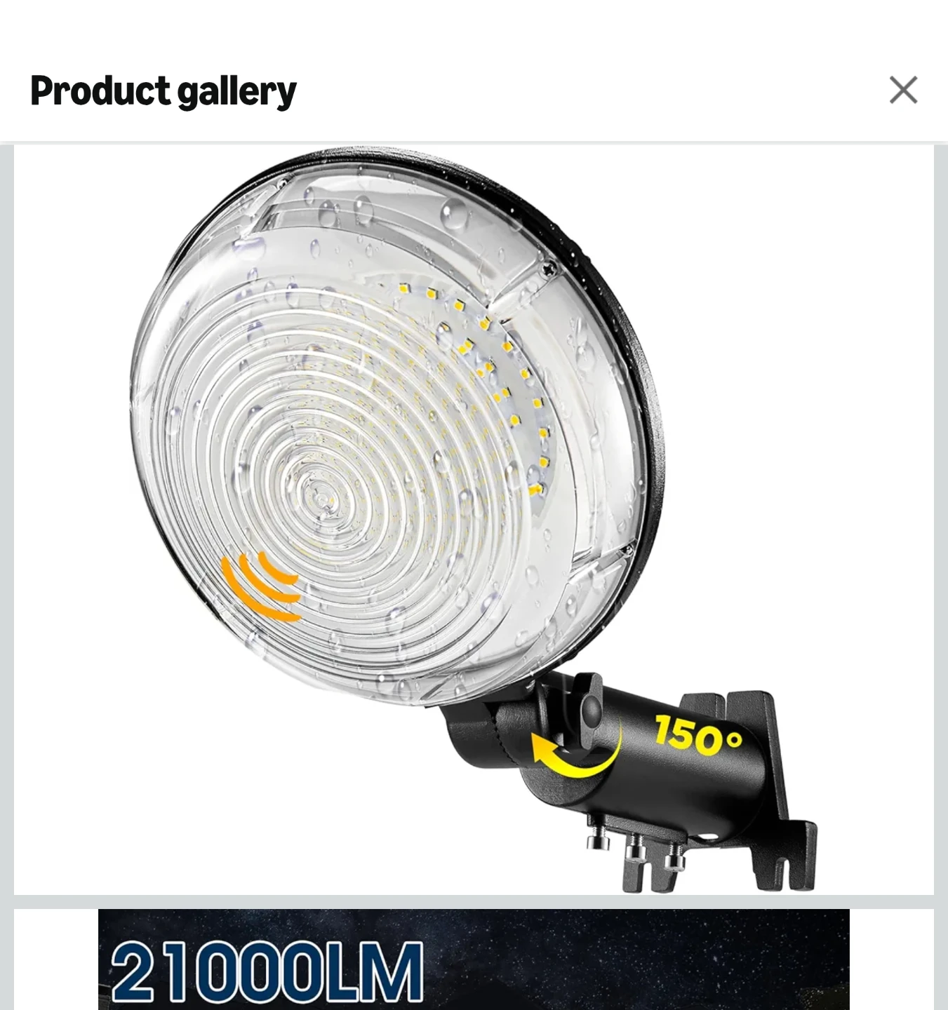 LED Outdoor Light - Dusk to Dawn, 120W, 21000LM
