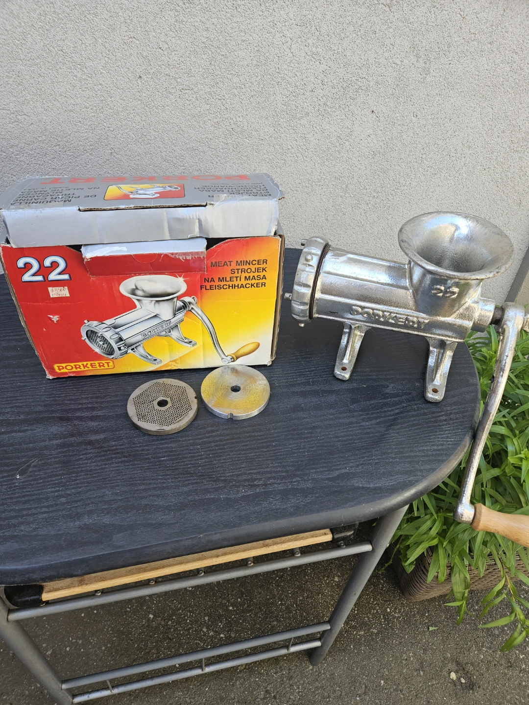Porkert Meat Mincer Size 22 with Box - photo 2