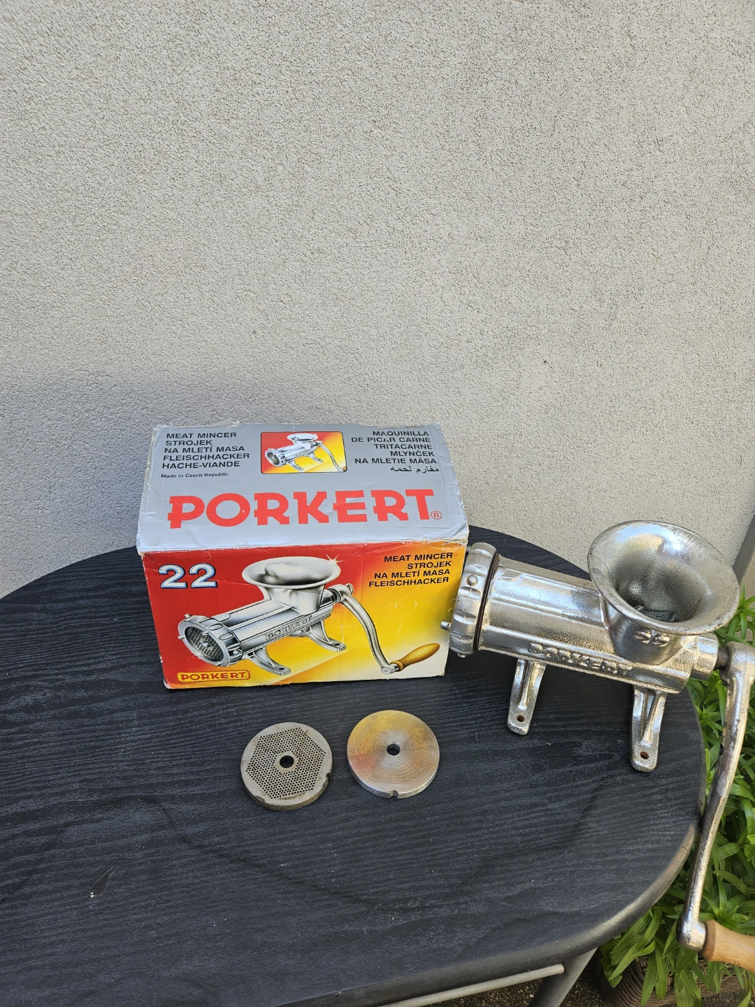 Porkert Meat Mincer Size 22 with Box - photo 3
