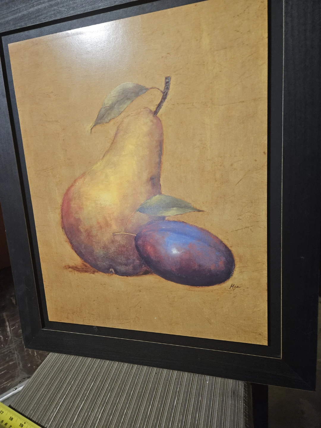 Framed Pear and Plum Art Print - photo 3
