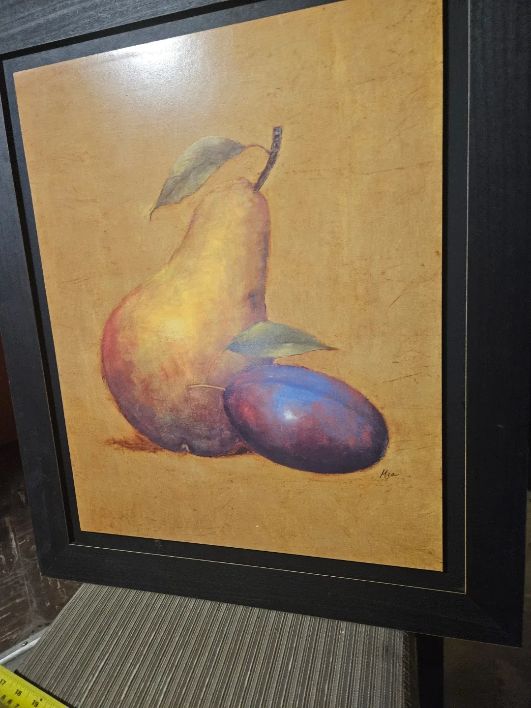 Framed Pear and Plum Art Print - photo 3