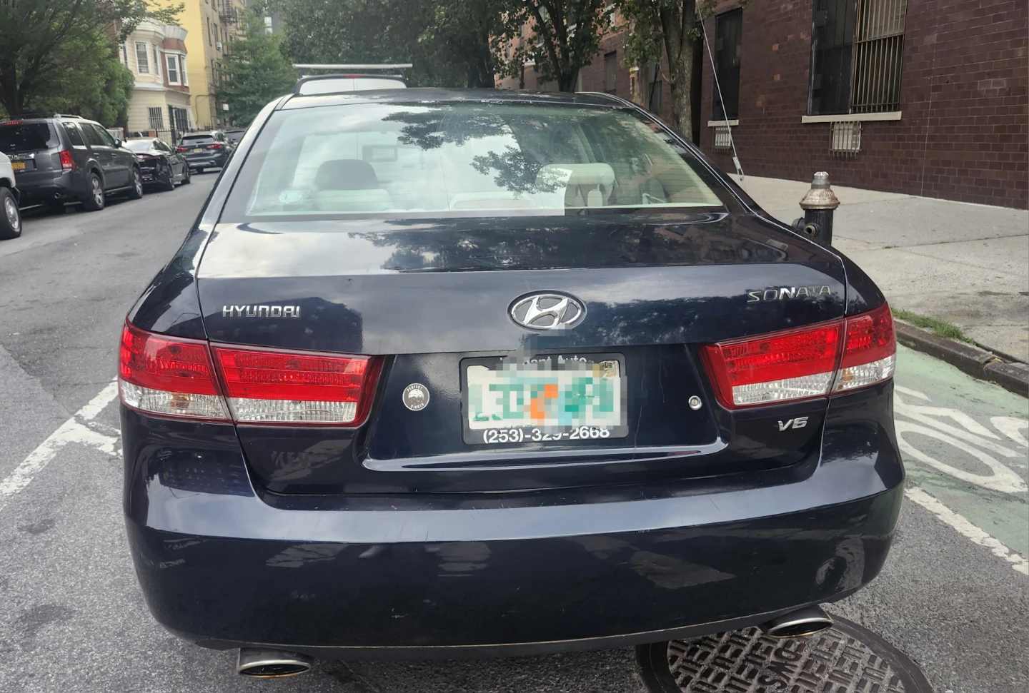 2007 Hyundai Sonata Sedan Dark Blue - photo 4