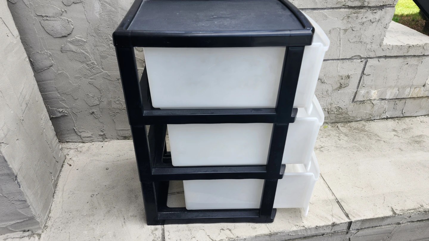 3-Drawer Plastic Storage Unit - photo 2