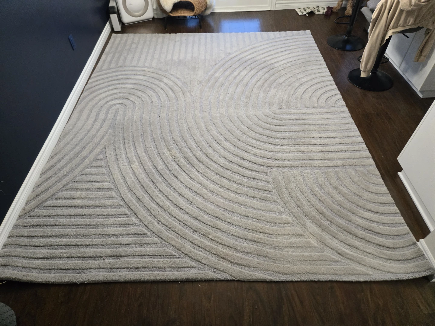 Montreal wool rug | natural fibers | hand made | 8' x 10'