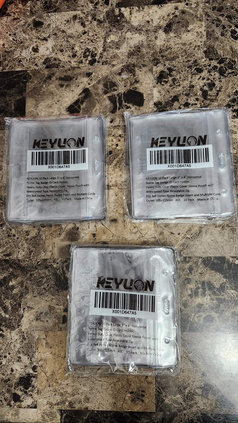 KEYLION 30 Pack Name Tag Badge ID Card Holders
