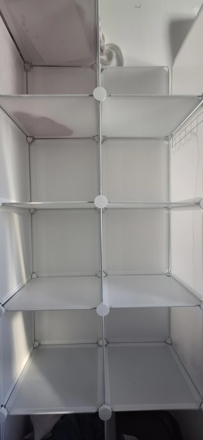 White Modular Cube Storage 8 Shelf Unit⚽ - photo 3