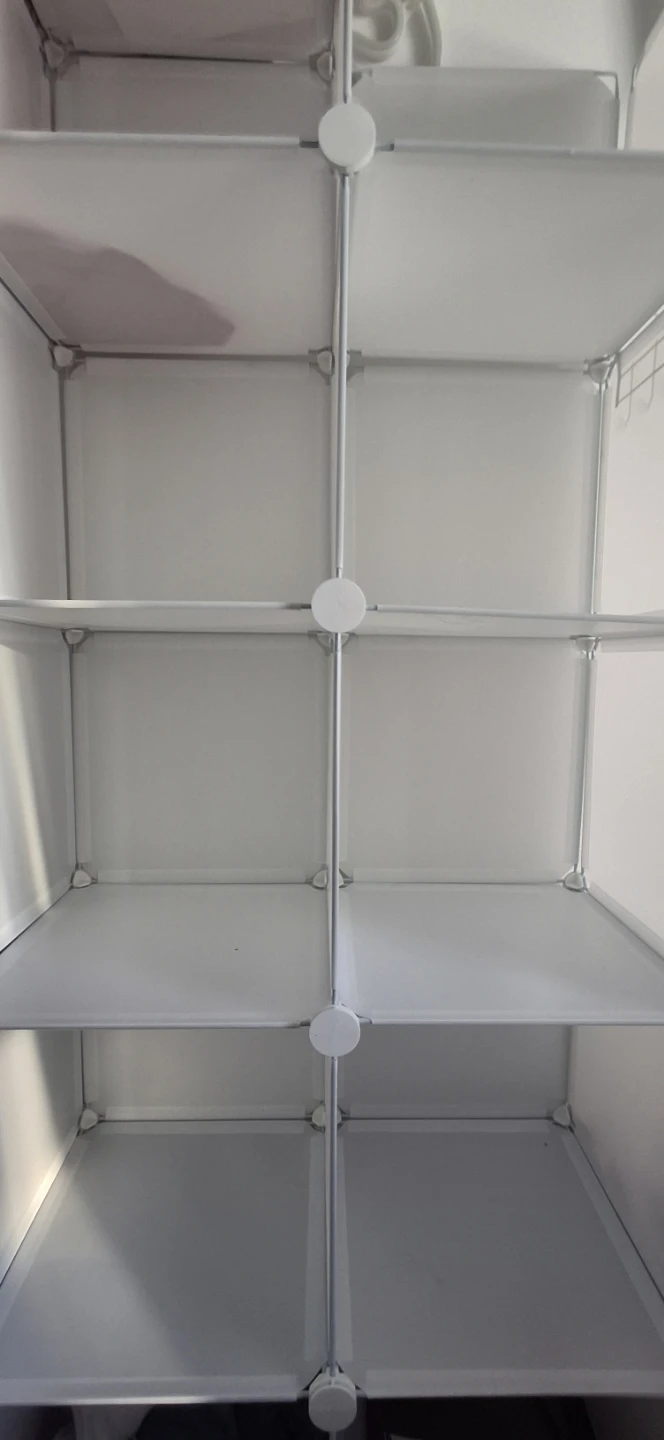 White Modular Cube Storage 8 Shelf Unit⚽ - photo 4