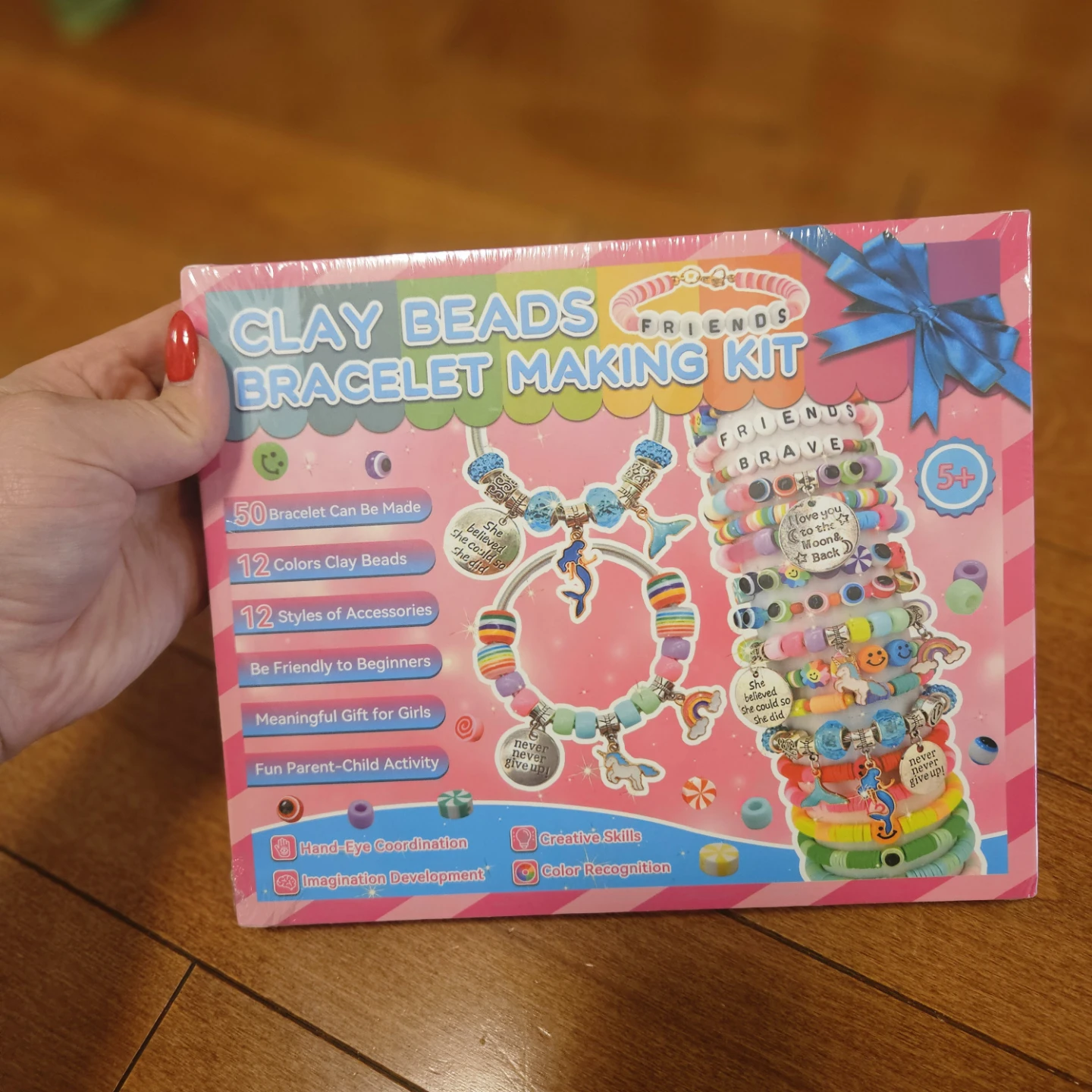 New- Clay Beads Bracelet Making Kit for Kids