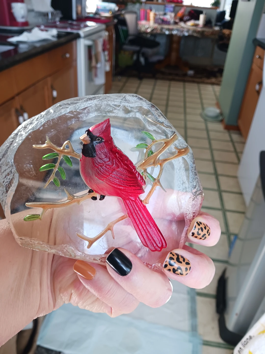 Glass Cardinal Figurine - photo 2