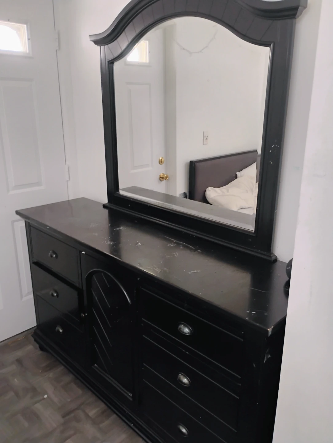 Black Dresser with Mirror - photo 4