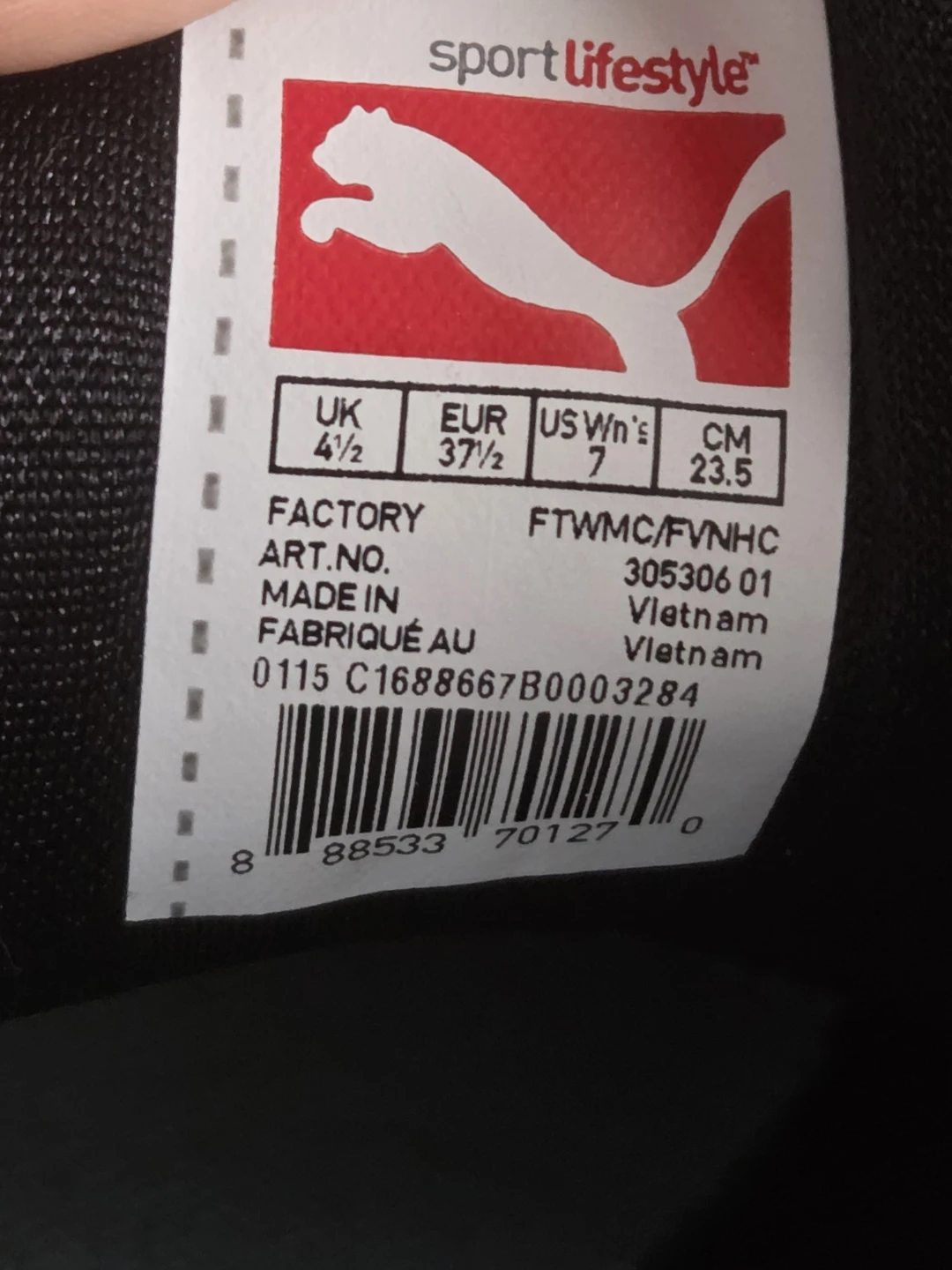 Puma Black Sneakers with Light Blue Accents - photo 5
