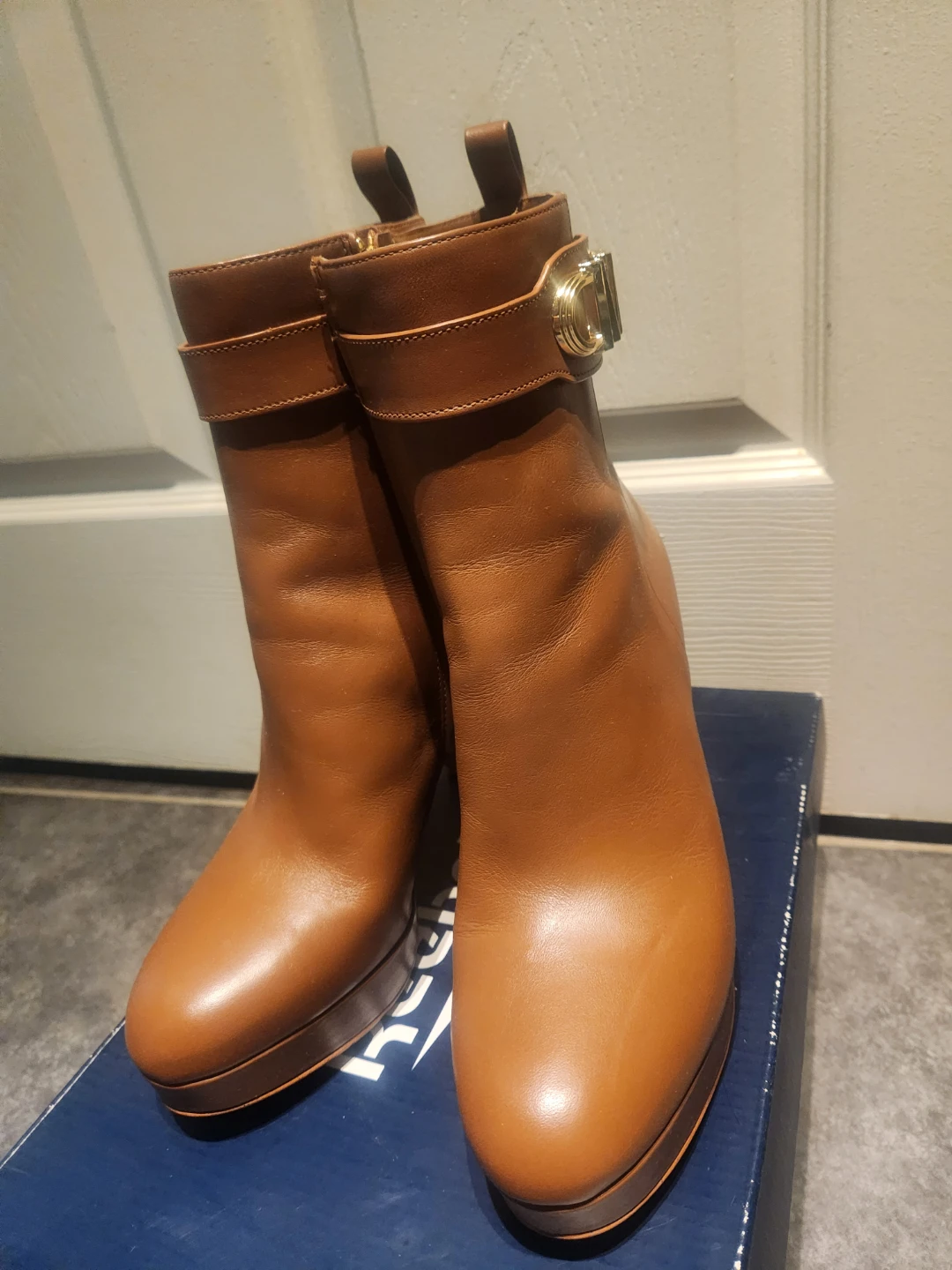 Michael Kors Leather Ankle Boots