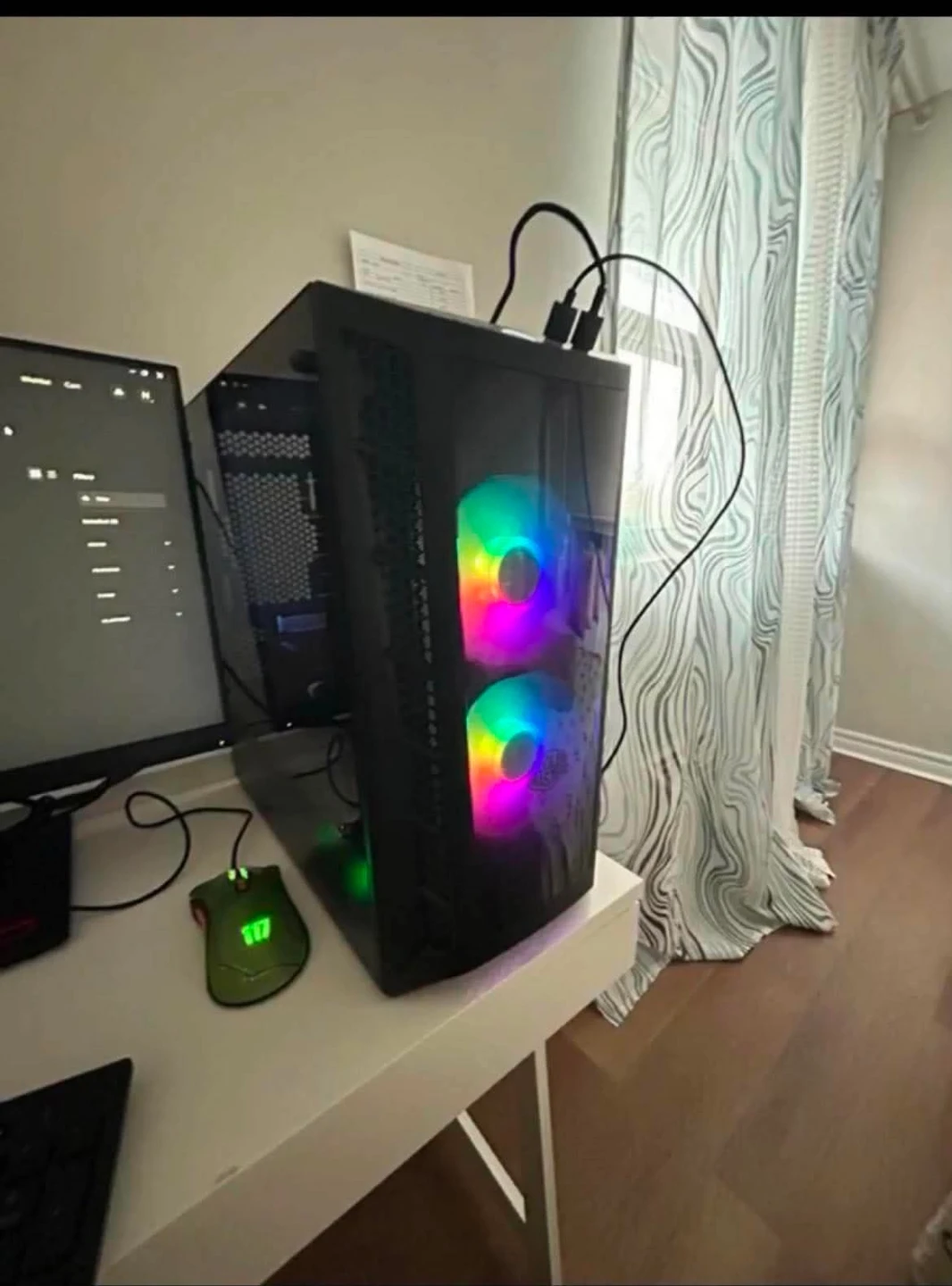 Gaming PC with RGB Fans