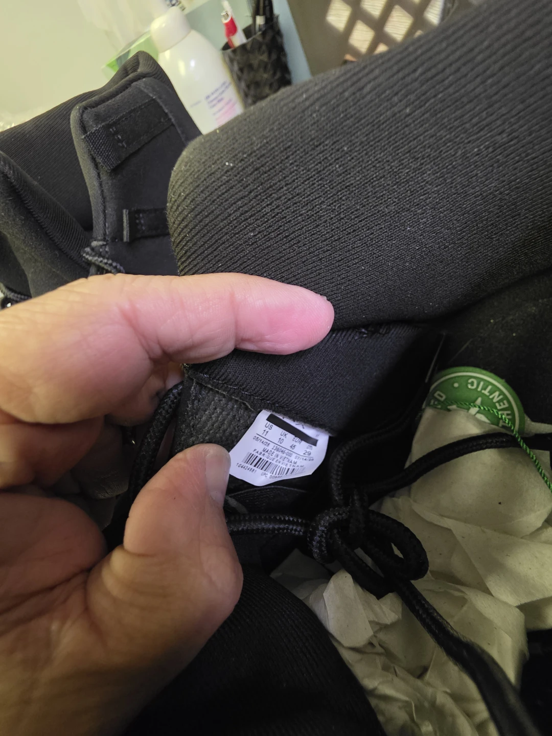 Air Jordan 11 Retro 'Blackout' Sneakers - photo 2