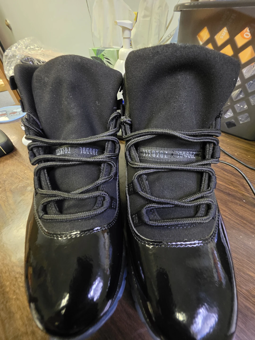 Air Jordan 11 Retro 'Blackout' Sneakers - photo 3