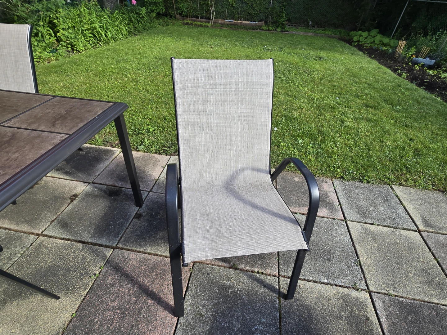 Outdoor Patio Table and Chairs Set with Umbrella - photo 2
