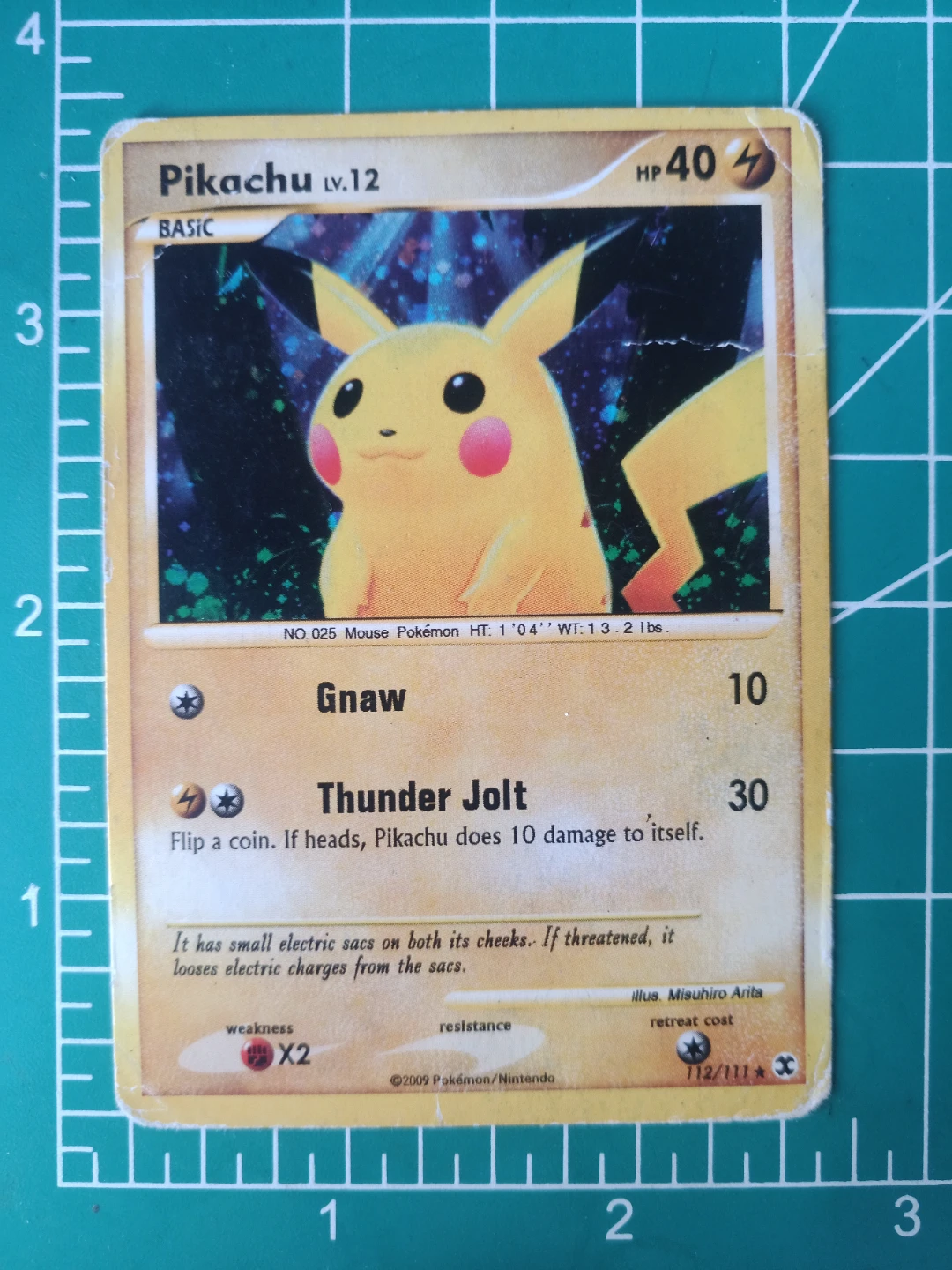Pokemon Pikachu Lv. 12 Trading Card