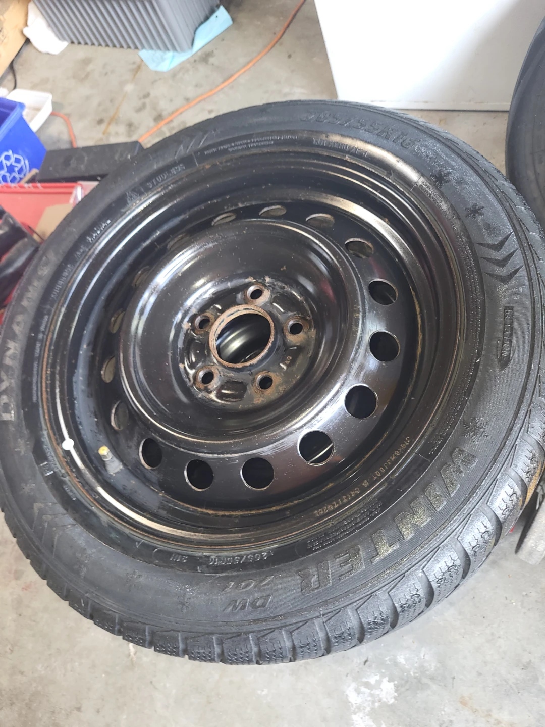 Set of 4 Winter Tires and Rims - 205/55R16 - photo 3