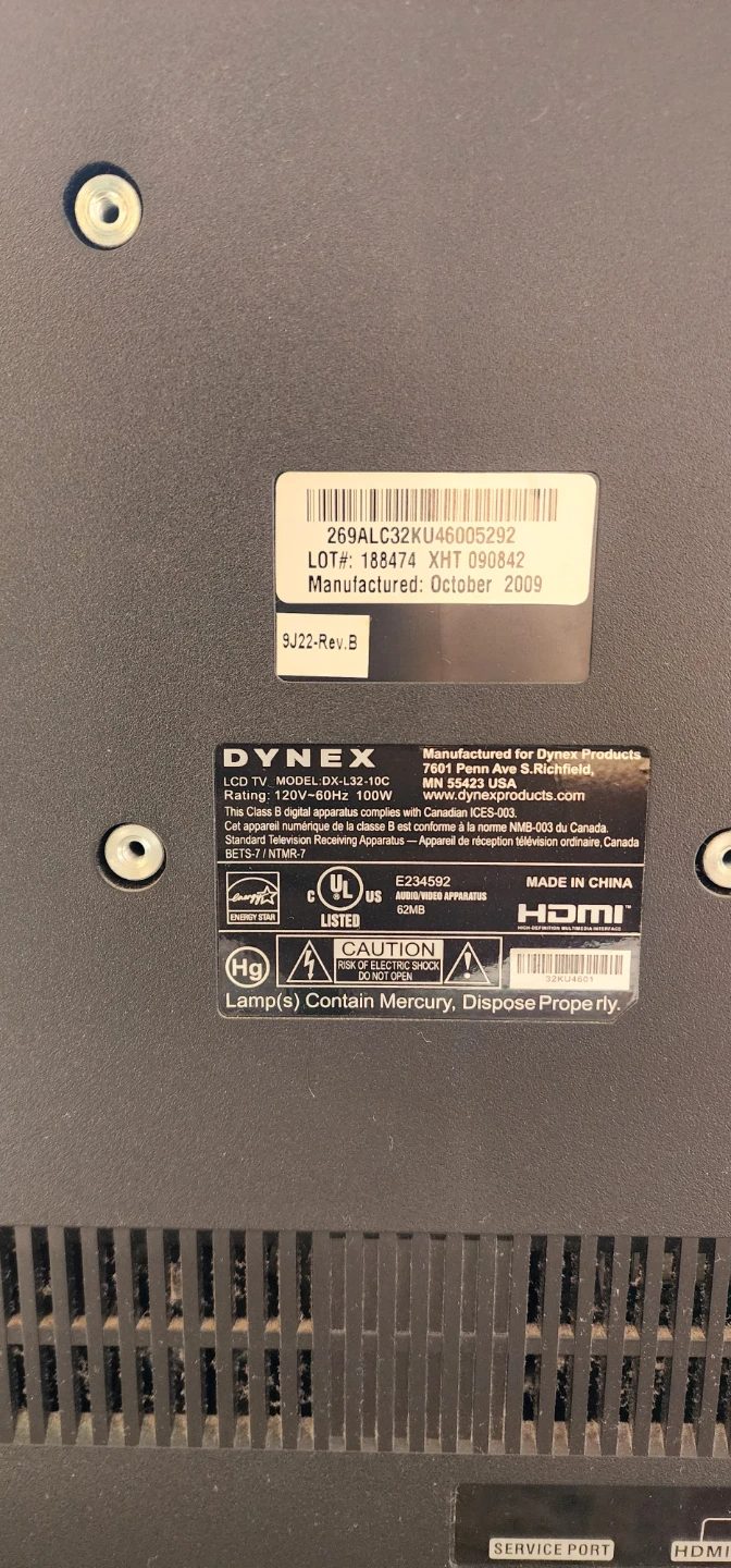 Dynex TV 32'' - photo 3