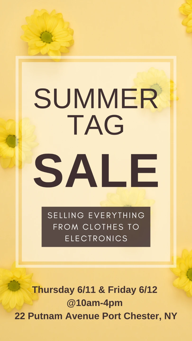 Summer Tag Sale - Clothes to Electronics