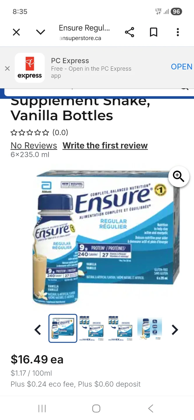 Ensure supplement