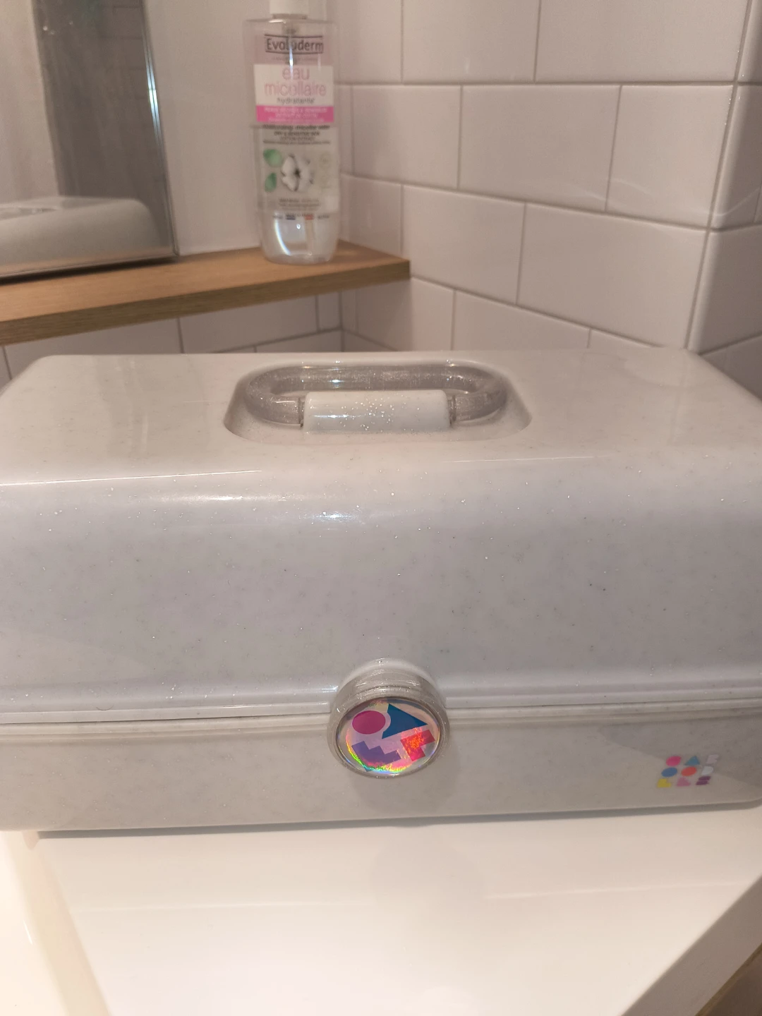 Vintage Caboodle Makeup Train Case with Mirror