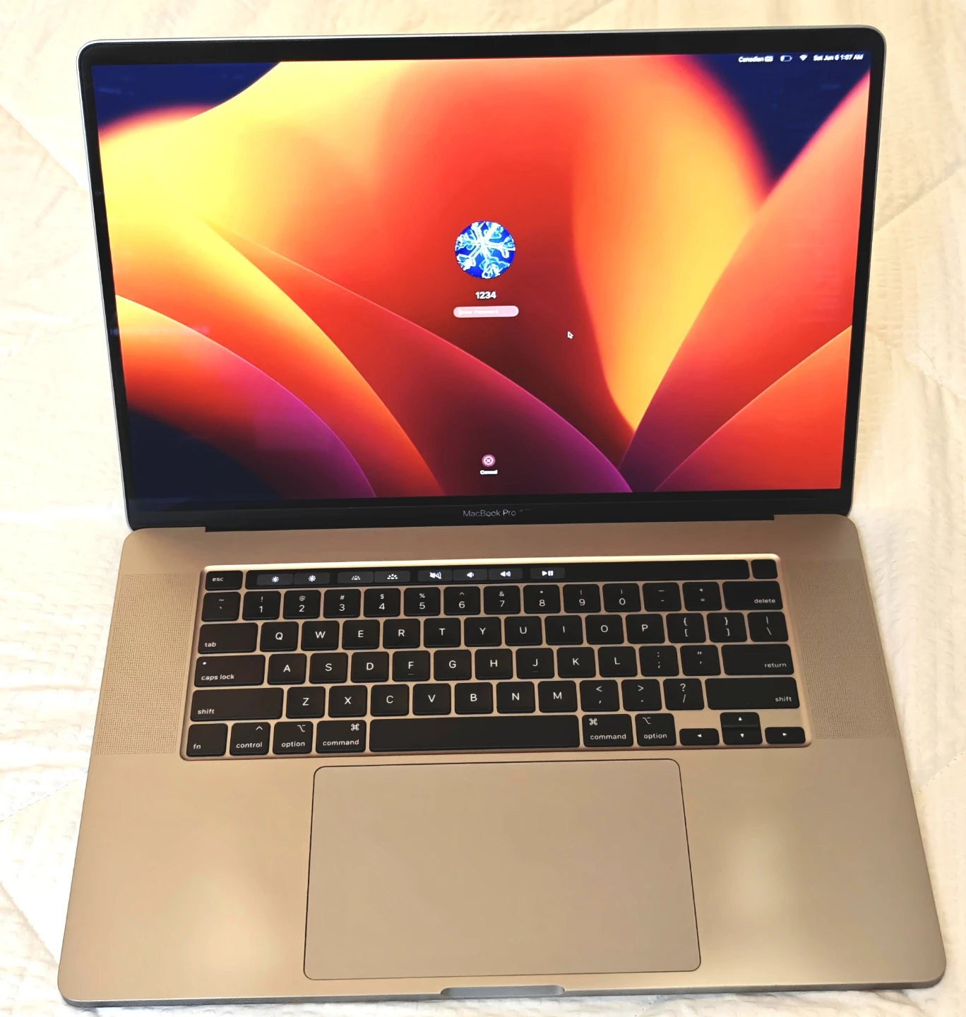 Apple MacBook Pro 16-inch 2019 i7 16GB 512SSD