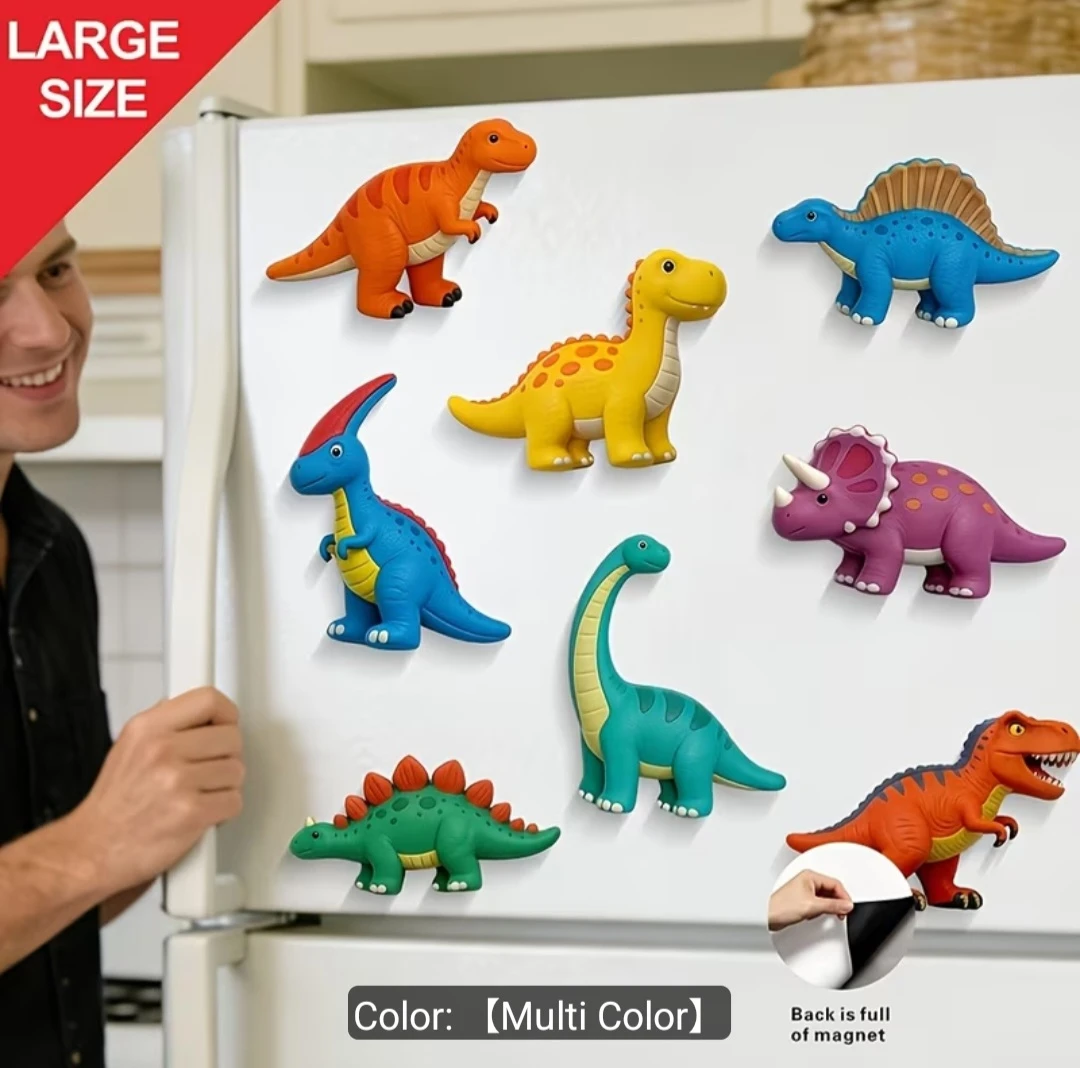 Large Dinosaur Magnets - Multi-Color Set - photo 3