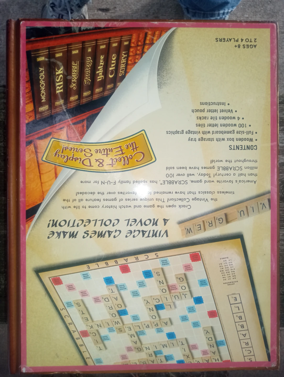 Scrabble Crossword Game high-end vintage in wooden case - photo 2