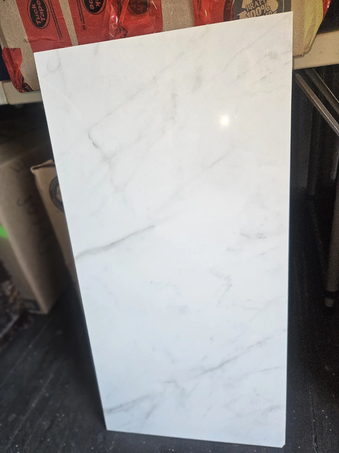 Vera Carrara Polished Porcelain Tile