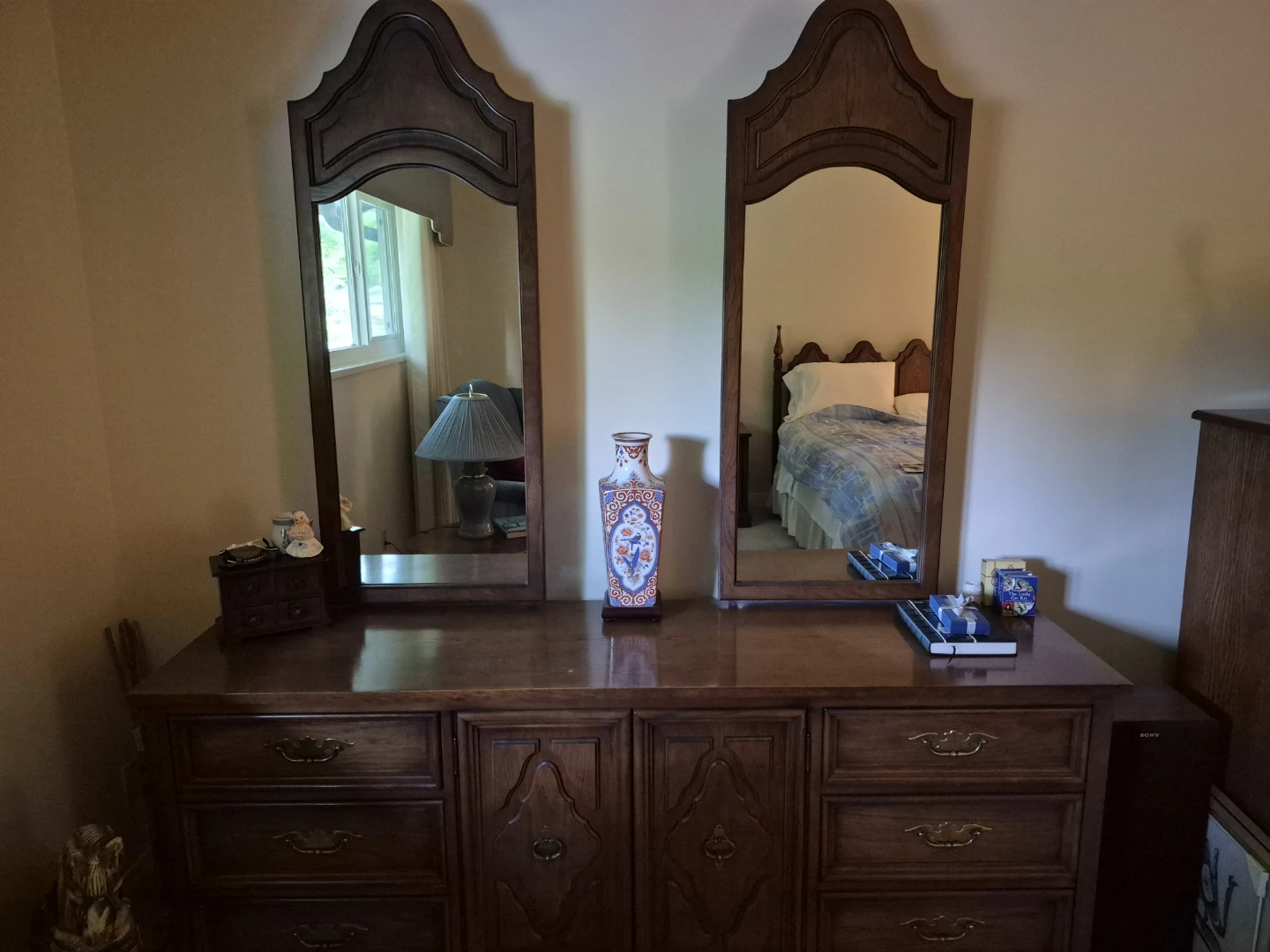 Wooden Dresser with Mirror - photo 2