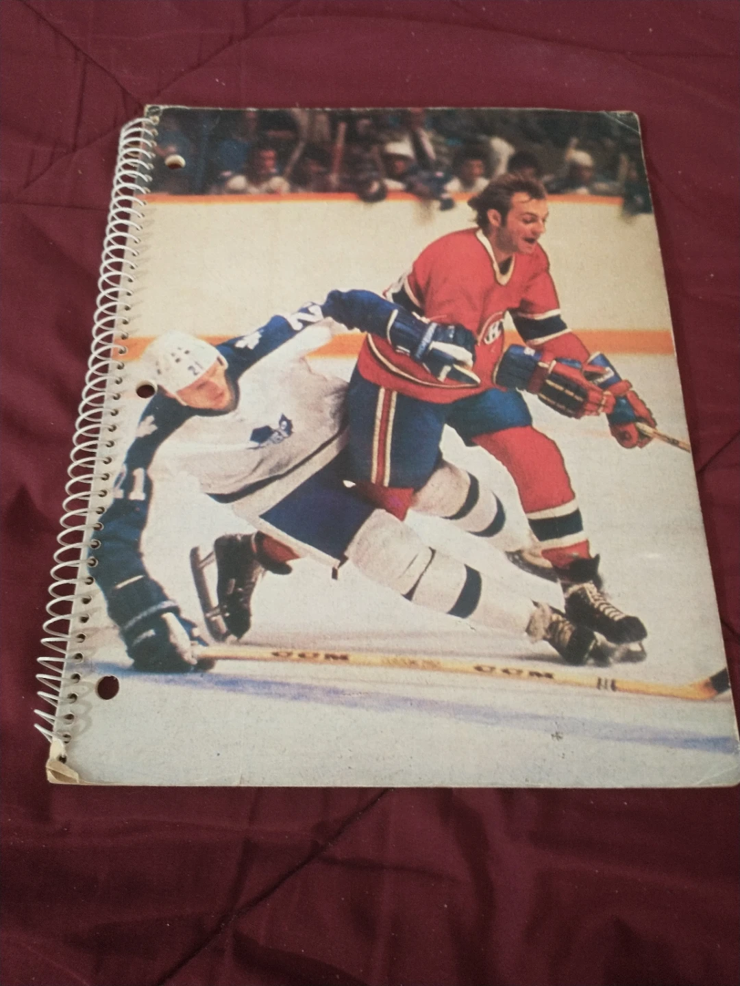 1980s NHL Lafleur Salming Hockey Hall of Fame Notebook - photo 2