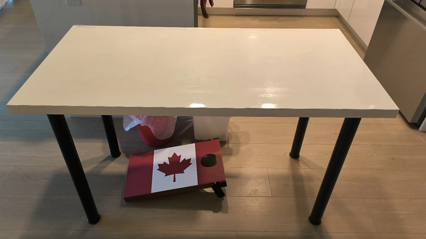White Ikea desk/ dining table