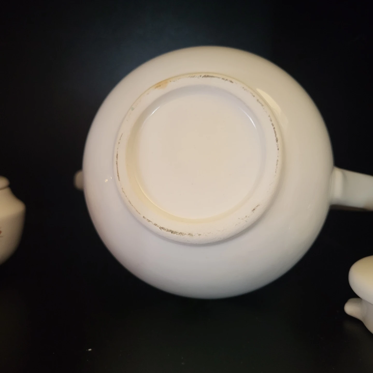 Vintage Creamer, Sugar Bowl & Teapot Set with Roses - photo 4