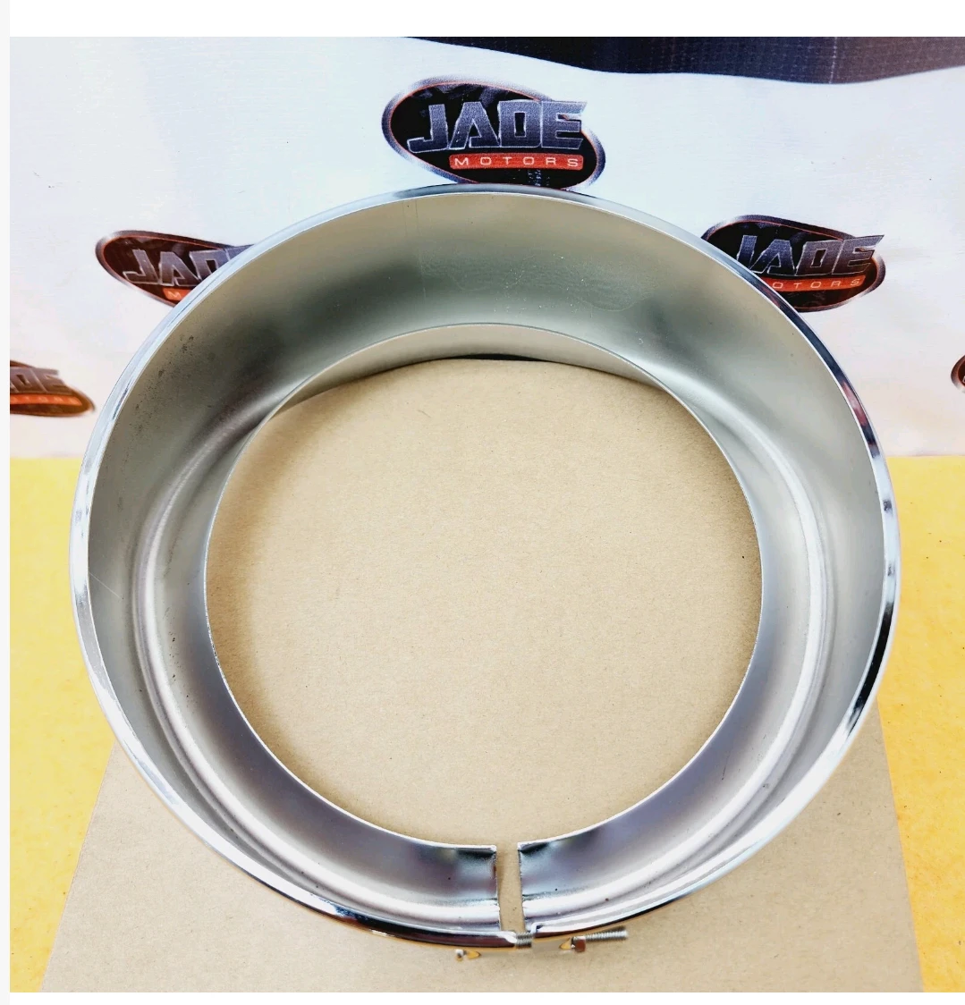 Motorcycle Chrome Headlight Trim Ring. 7" - photo 2