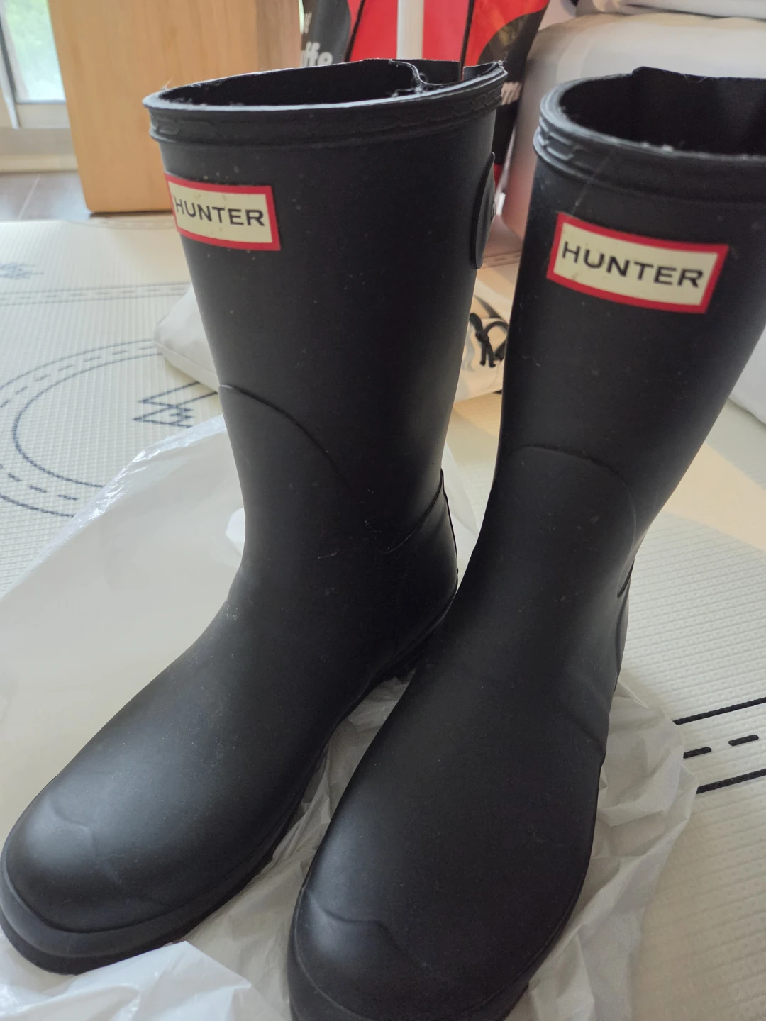 Hunter Black Rubber Rain Boots - photo 2