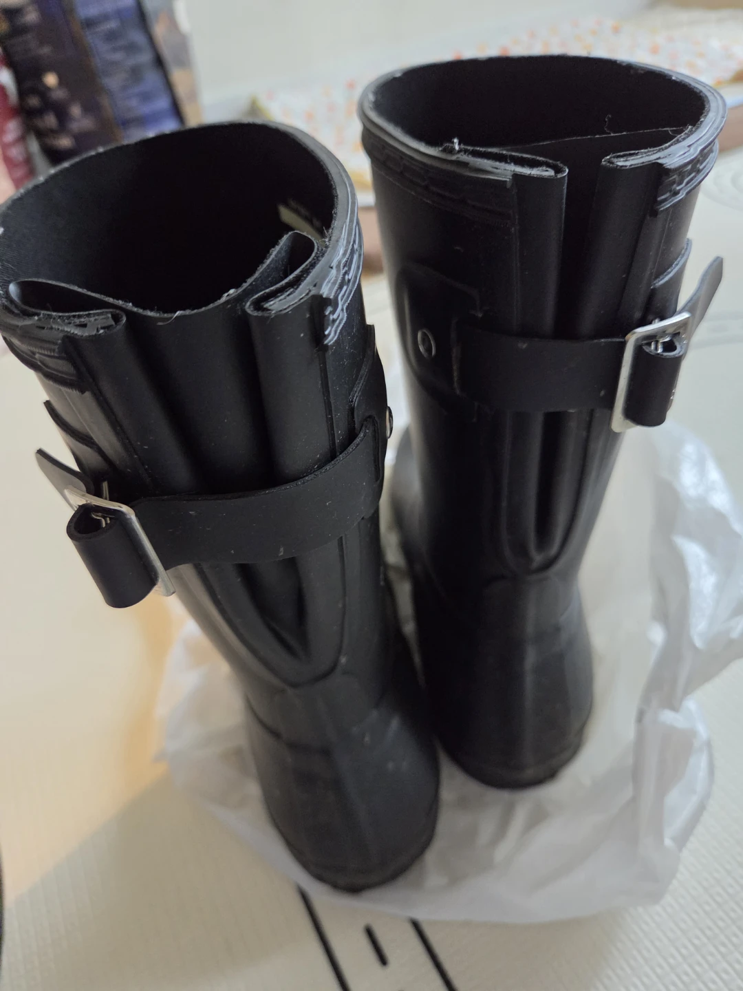 Hunter Black Rubber Rain Boots - photo 4