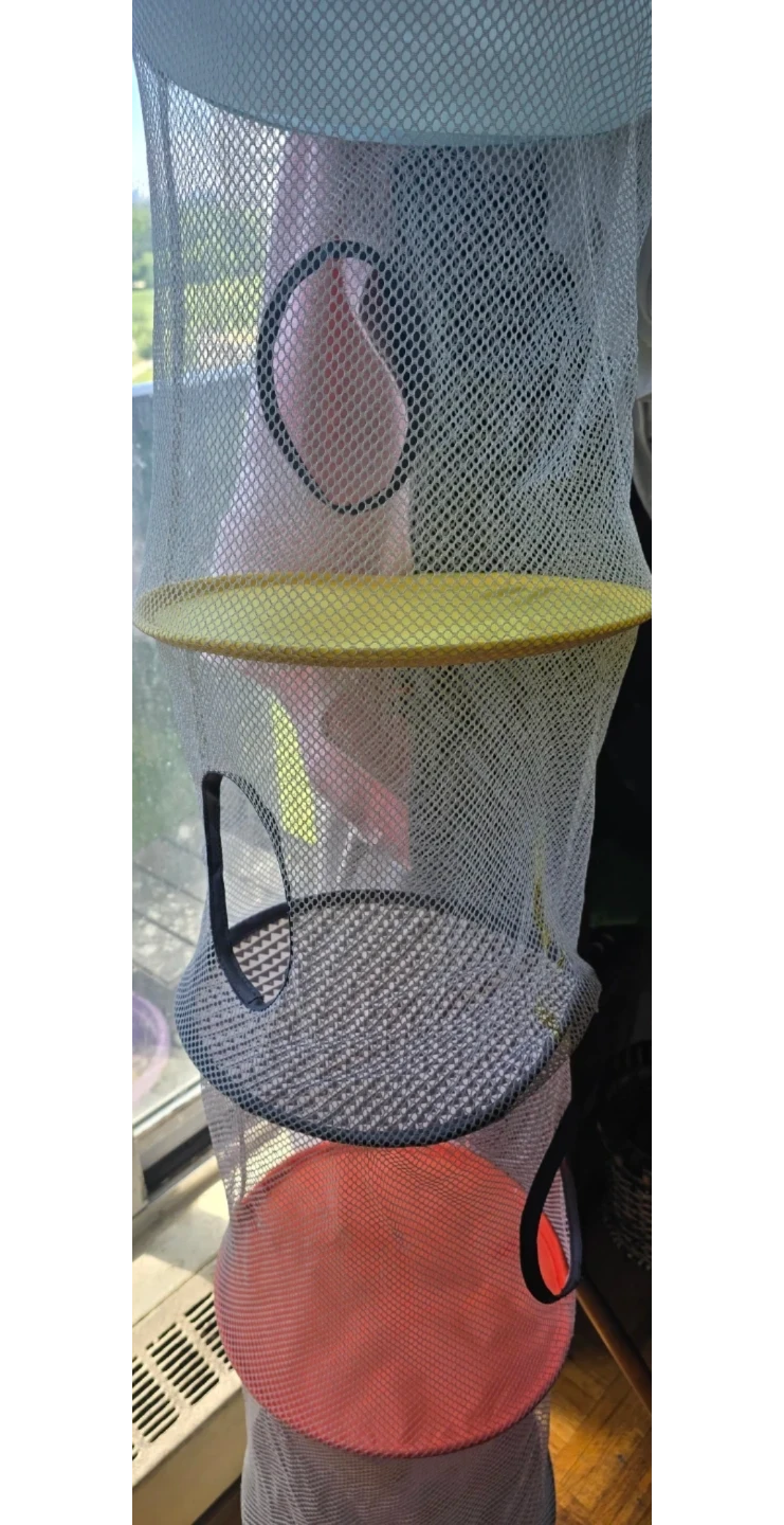 Hanging Mesh Storage Organizer with Multiple Compartments - photo 2