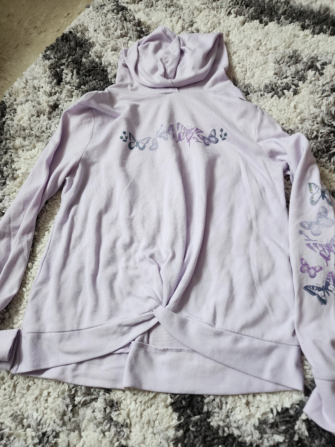 SO Purple Butterfly Hoodie XL - photo 2