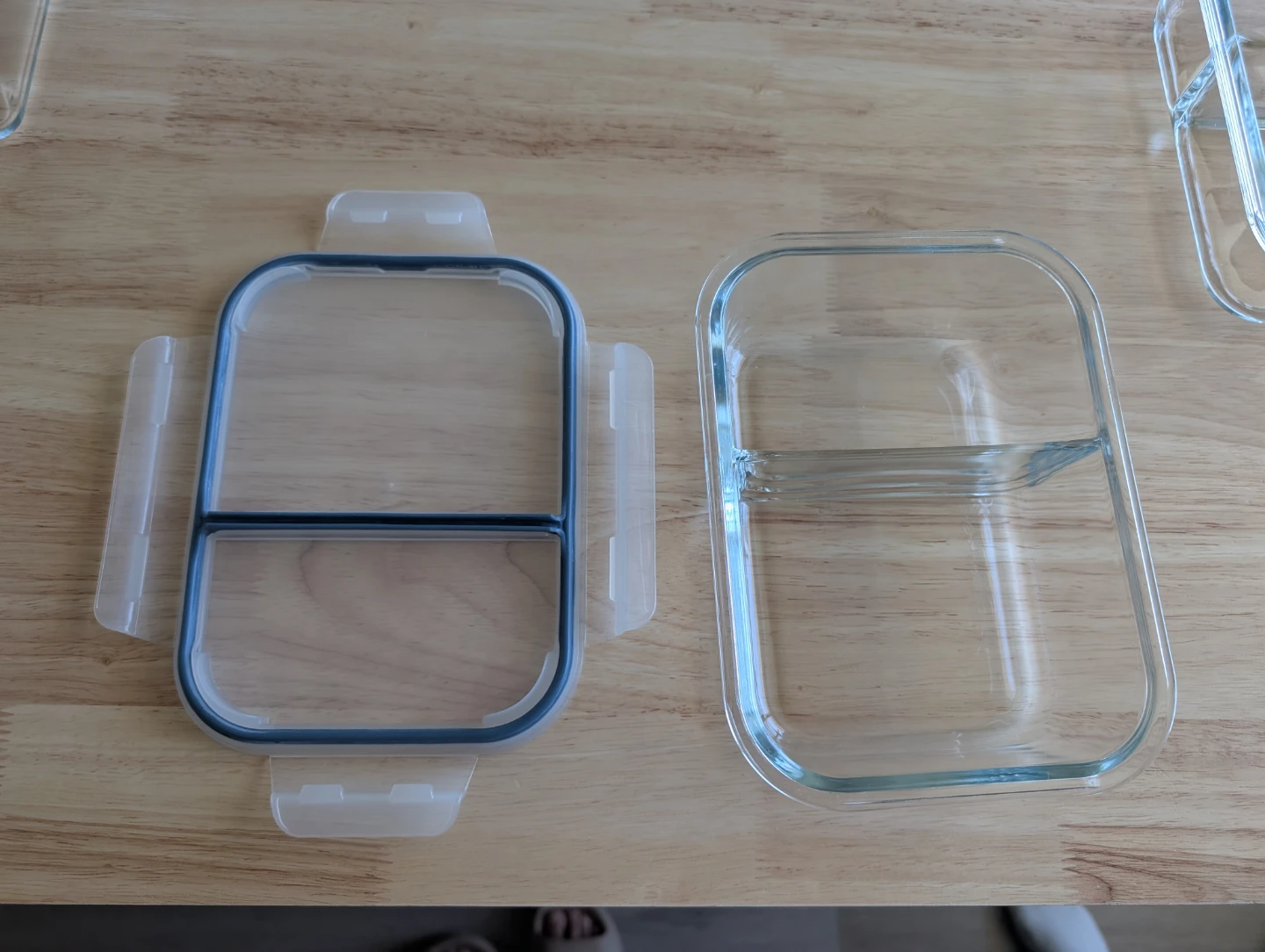 5 Glass 2-Section Container 1050 mL