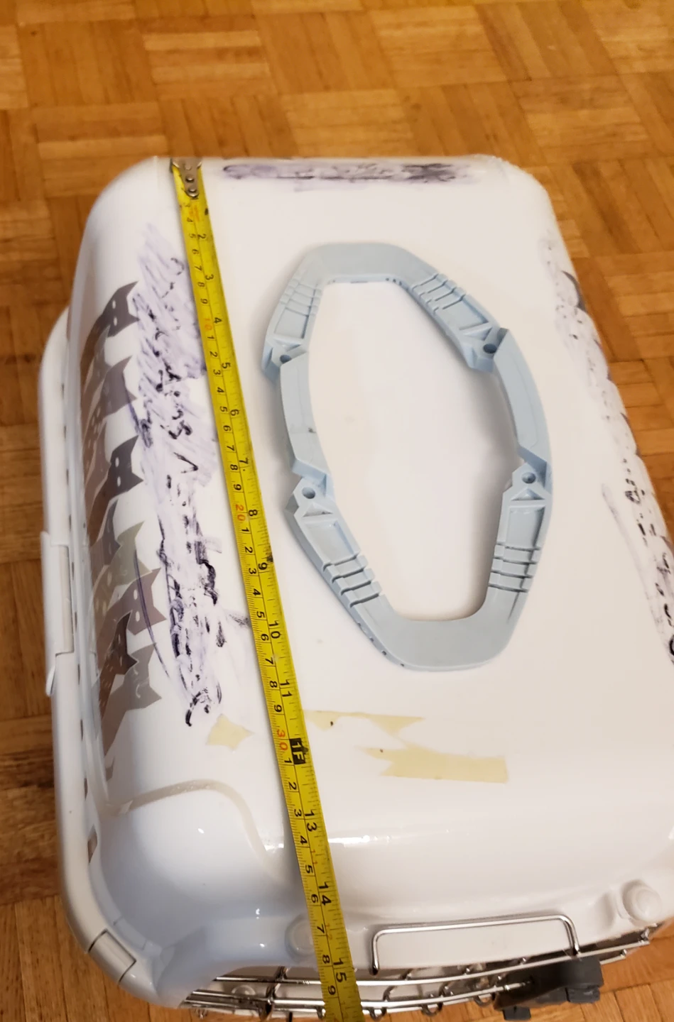White Pet Carrier with Cat Decals - photo 3