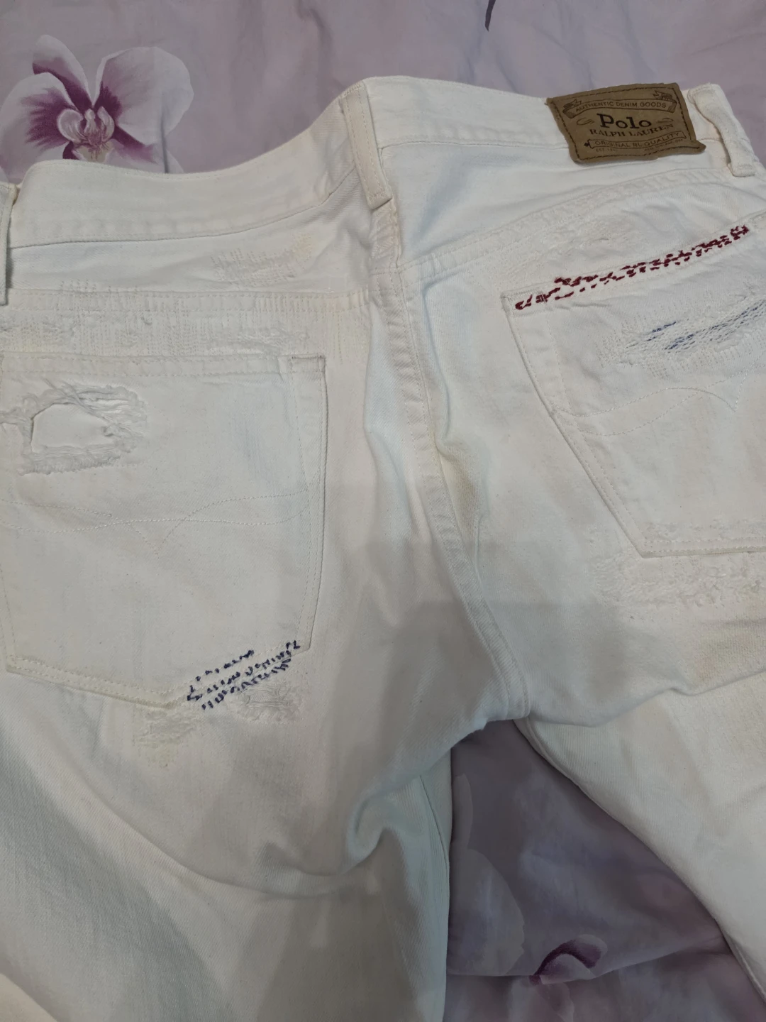 Polo Ralph Lauren White Varick Slim Straight Jeans - photo 2