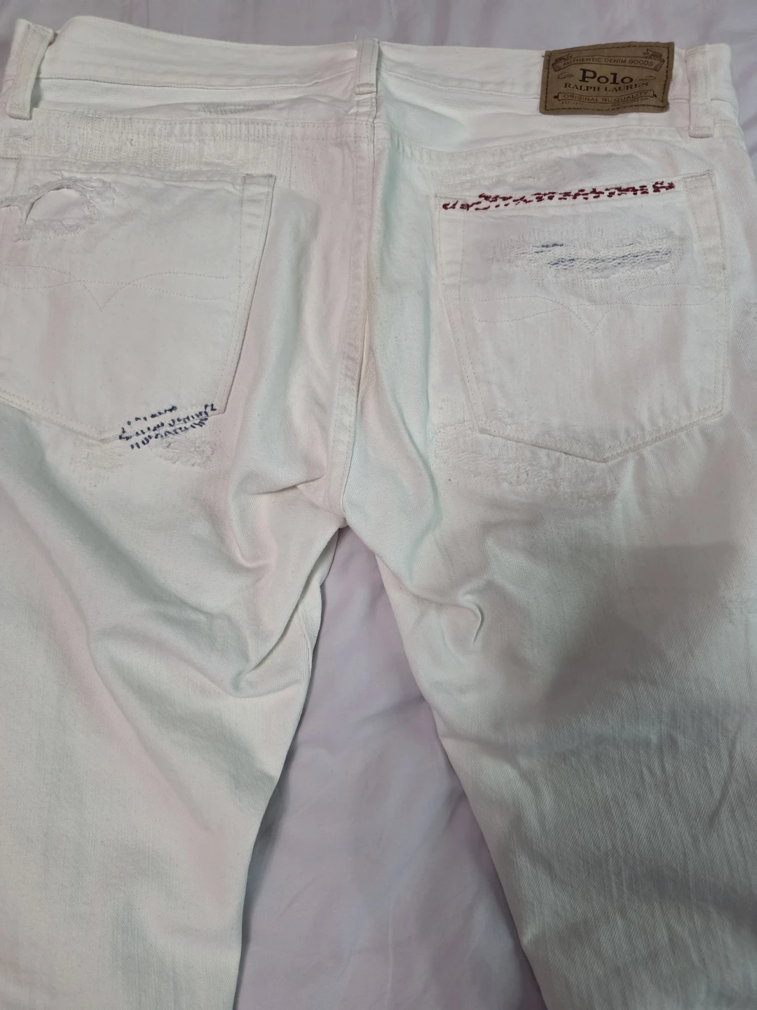 Polo Ralph Lauren White Varick Slim Straight Jeans - photo 3