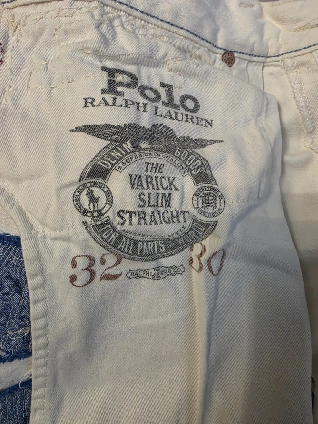 Polo Ralph Lauren White Varick Slim Straight Jeans - photo 5