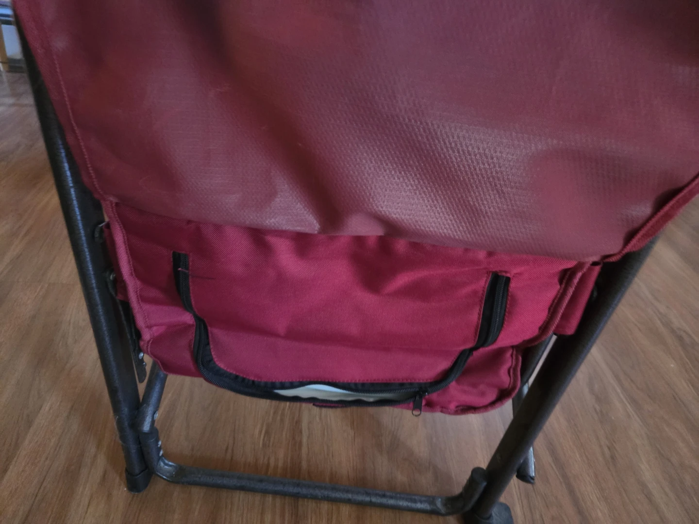 Red Folding Camping Chair with Side Pocket - photo 5