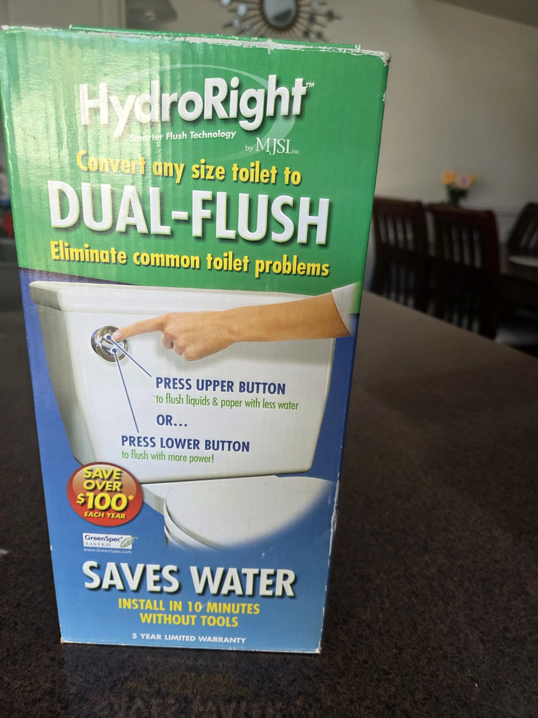HydroRight Dual-Flush Toilet Converter by MJSI